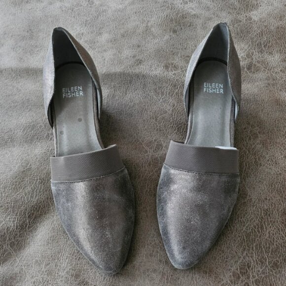 Eileen Fisher Hilly Wedge D'Orsay Pump. - Picture 1 of 2